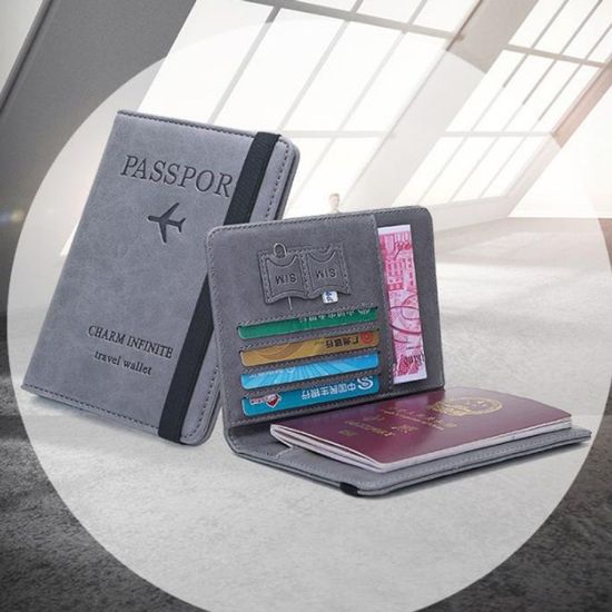 키밍 컬러 여권 케이스 RFID 다용도 카드지갑 출입증[