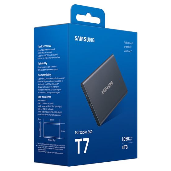 삼성전자 외장하드 외장 SSD 포터블 T7 4TB