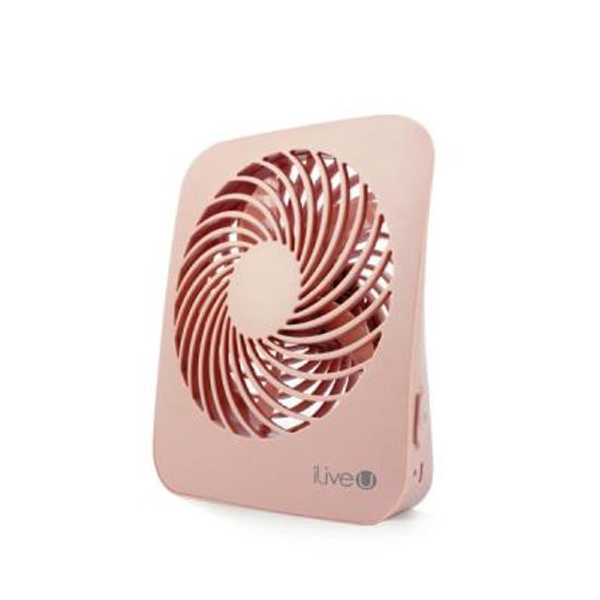 아이리뷰 모노팬 충전식 USB 미니선풍기-핑크