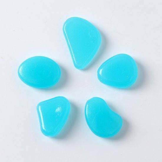 샤이닝 야광자갈 200p세트(스카이) 어항장식 바닥자갈