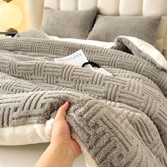 베이지그레이 싱글 겨울 차렵이불
