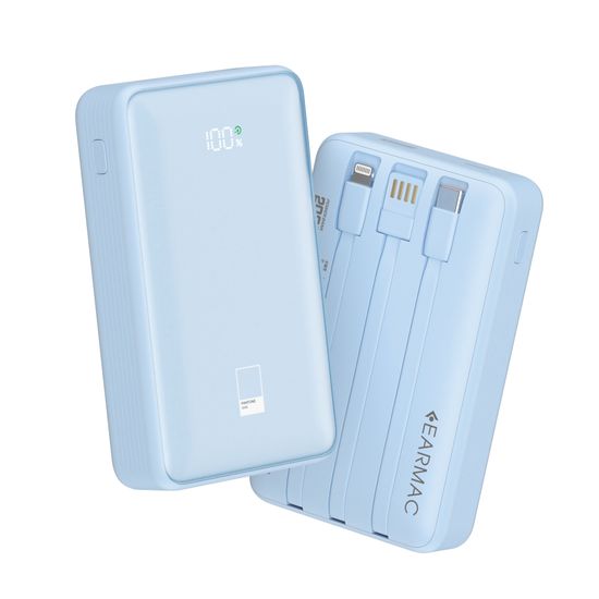 이어맥 팬톤 일체형 고속 대용량 보조배터리 20000mAh