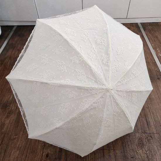 [애슬릿]나비 이중레이스 여성 수동 양산 자외선 차단