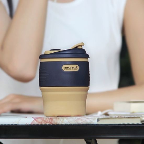 아웃도어 실리콘 폴딩 커피 머그컵