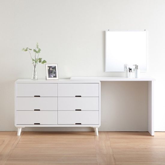 마버 심플 확장형 와이드 화장대 1200