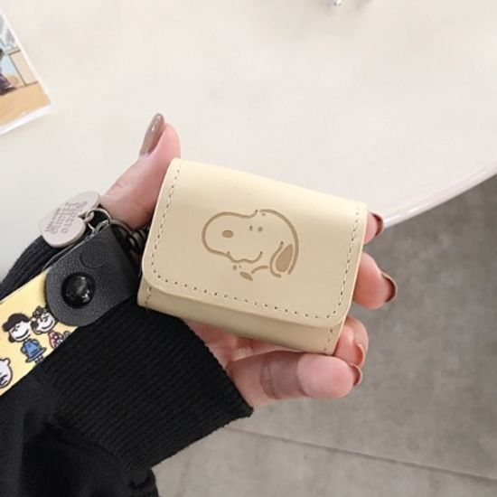 에어팟프로 캐릭터 가죽케이스 스트랩_스누피 147/PRO