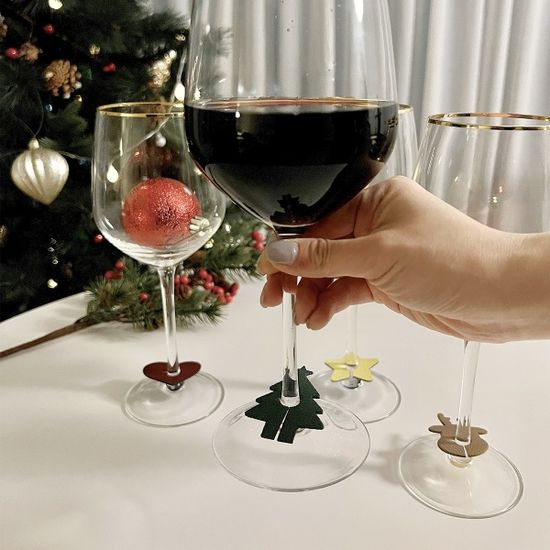 와인참 크리스마스 와인 글라스 마커 용품 악세서리