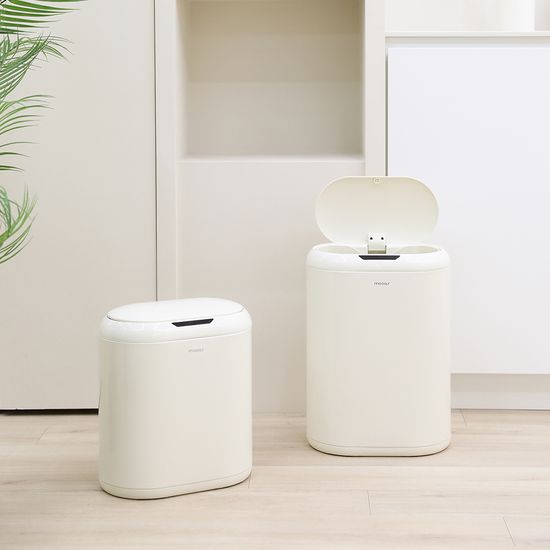 무아스 밀크캔디 자동 센서 인테리어 휴지통 12L