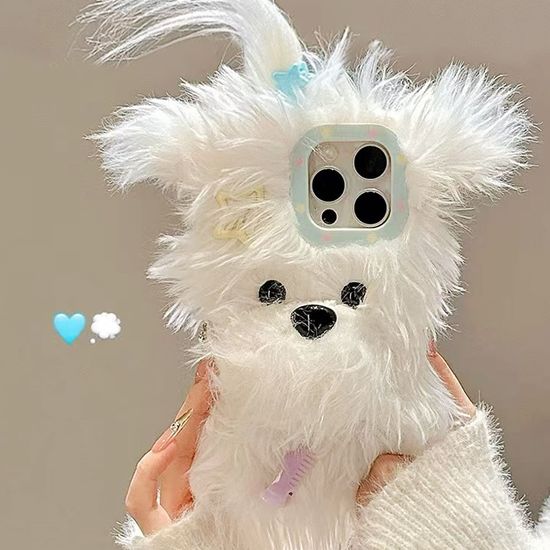 아이폰 16 15 14 프로 맥스 강아지 머리카락 털케이스