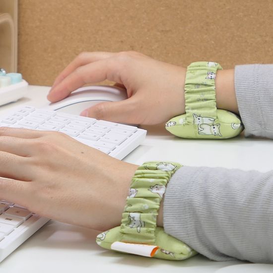 손목통증 이제 그만 [곱창 밴드 손목 쿠션]착용형쿠션