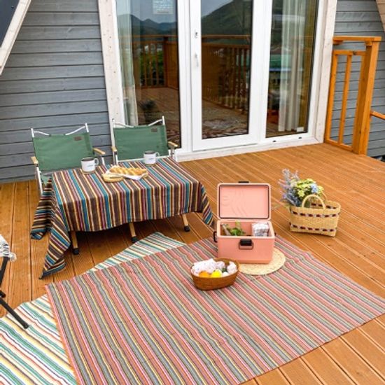 에스닉 스트라이프 캠핑 피크닉 매트-3컬러