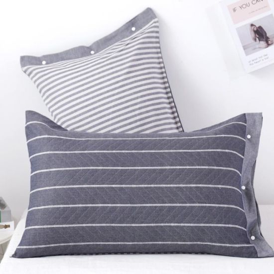 1+1 리버서블 간편탈부착 똑딱이 단추 99% 순면 베개커버 52x76