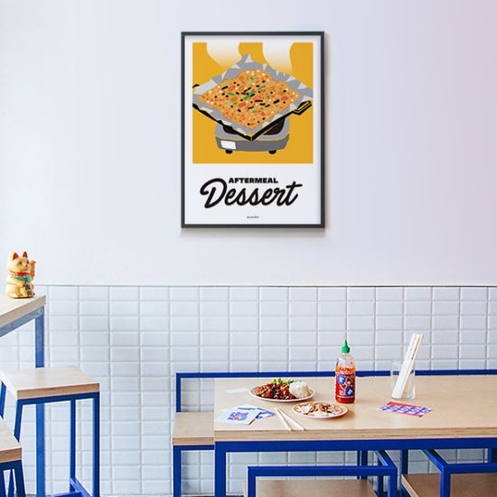 식후 디저트 M 디자인 포스터 볶음밥 식당