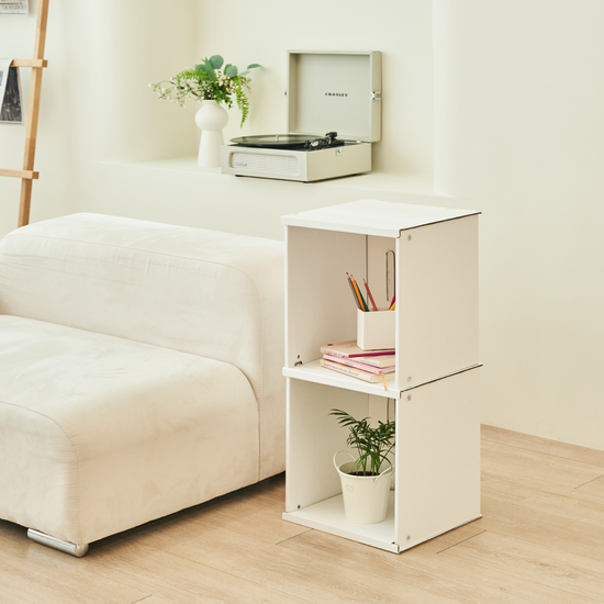 종이책장 전면 책꽂이 화이트 간이 사무실 수납정리장