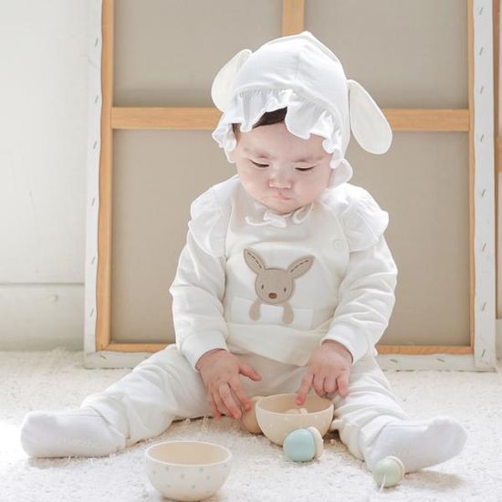 [메르베] 아기캥거루 신생아 내의/실내복_사계절용
