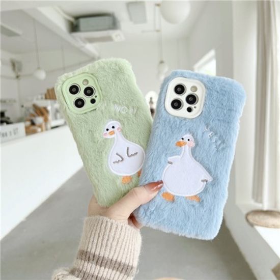 갤럭시 a72 52 32 22 12 오리 자수 밍크 털 케이스