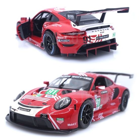 1:24 포르쉐 911 RSR 레드 레이싱카 미니카