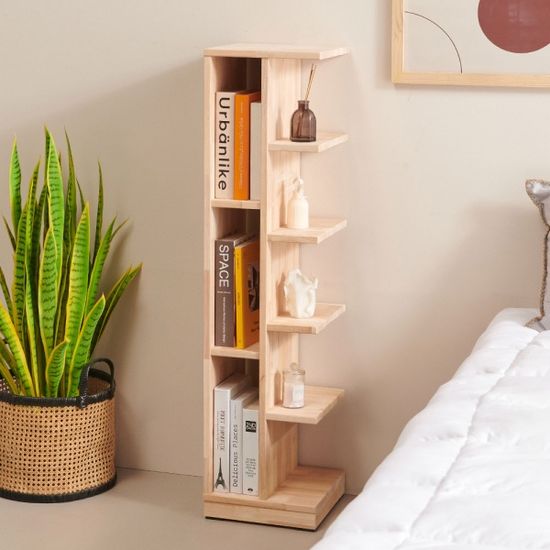 이글 거실 5단 서재 인테리어 책장 전면 원목 (착불)