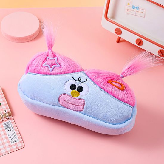 양갈래 머리 묶는 별자리 인형 캐릭터 필통 파우치