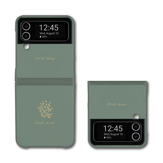 세상에서 작은숲 Z플립3/4 클리어 하드 케이스