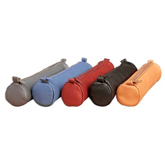 클레르퐁텐 AGE BAG 천연 양가죽 필통 (18.5 x Ø4cm)