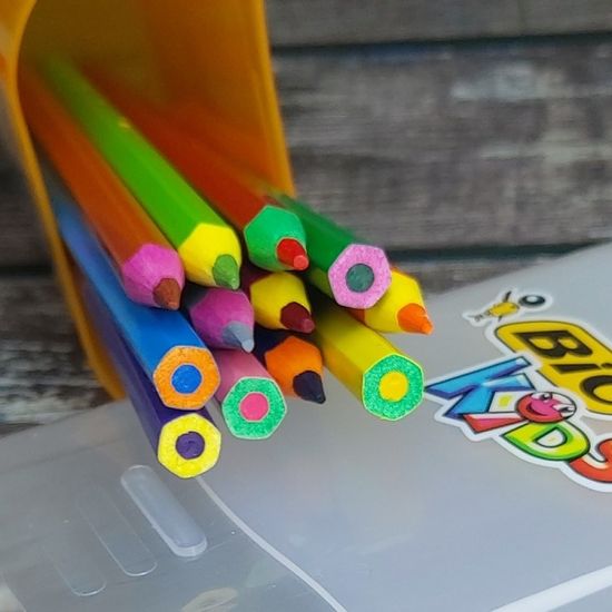 빅 키즈 컬러링 Evolution CIRCUS 12색 색연필+필통