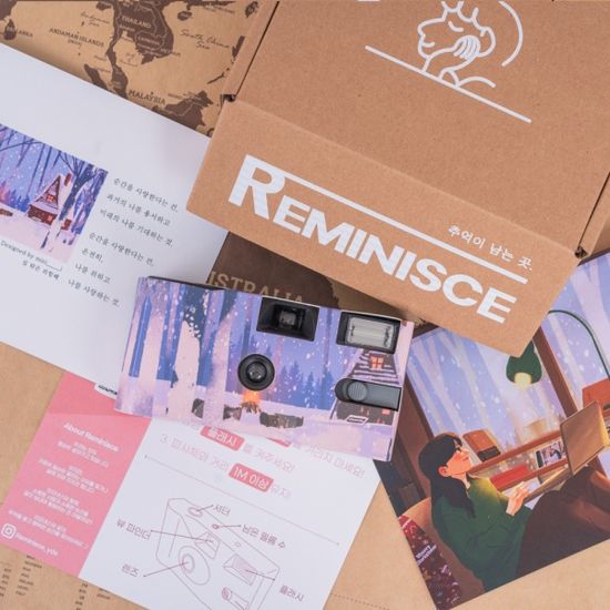 [엽서증정/컬러 27장] Reminisce 감성 필름 카메라