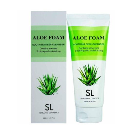 설려 알로에 폼 수딩 딥 클렌저 180ml(WFG668J)