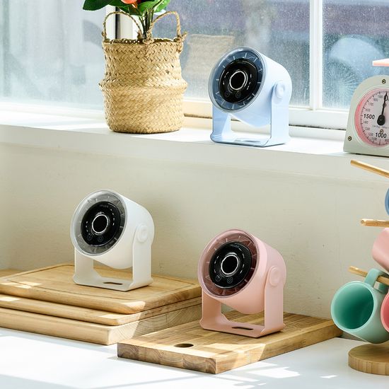 아이리버 저소음 탁상용 무선 선풍기 각도조절 미니팬