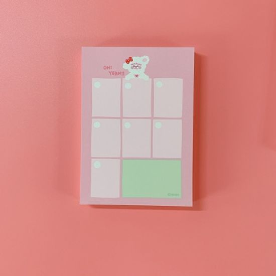 [호호문방구] 만쩜노트 위클리 - A6 떡메모지