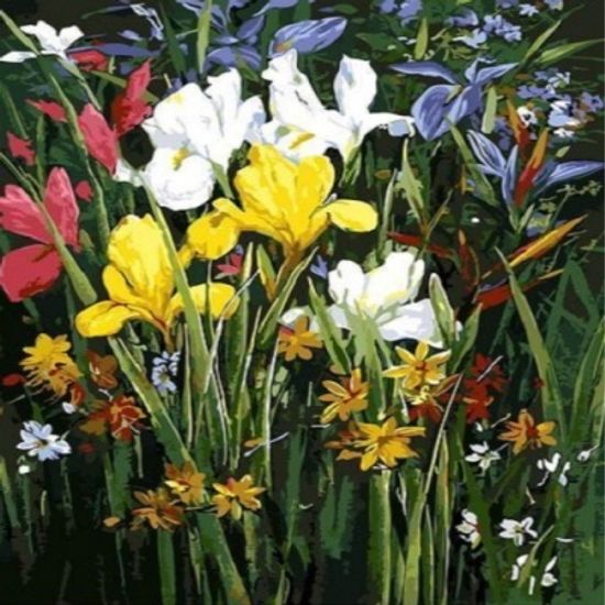 [피포페인팅]Q3403 수선화 size 40*50cm
