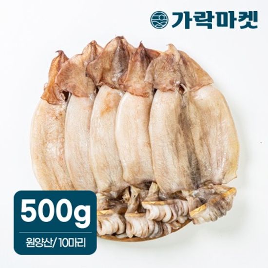 [가락마켓]원양산 반건조 오징어 500g 내외 피데기