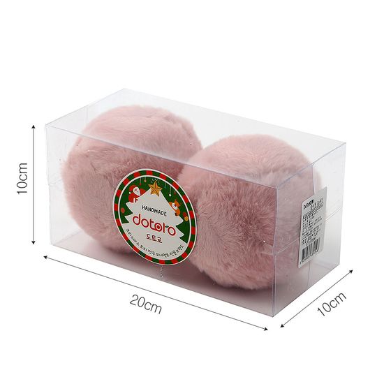 [도토로]핑크블라썸 장식볼 2P(10cm) (복슬폼폼이)