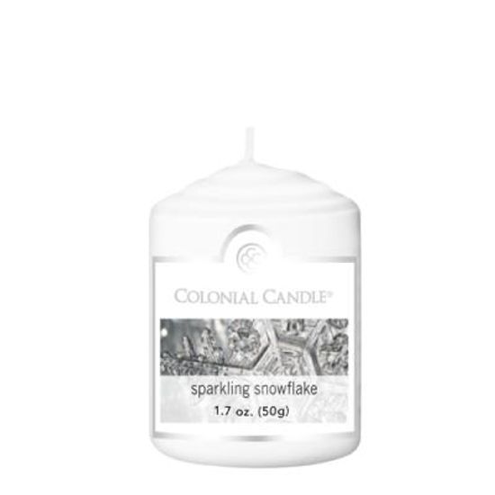 COLONIAL CANDLE 2856 보티브 캔들 1.7oz 빛나는 눈송이