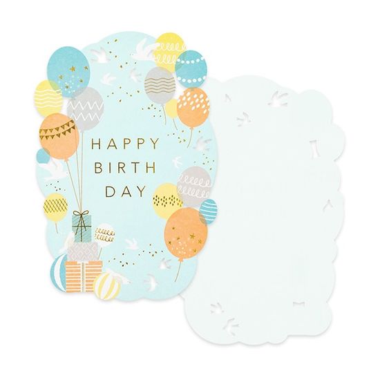 Card Laser cutting - Birthday Balloons