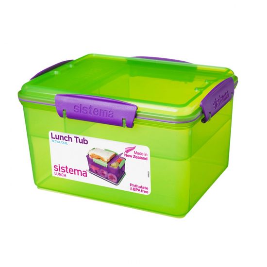 [시스테마] 트렌드 런치박스 2단 도시락통 2.3L (그린