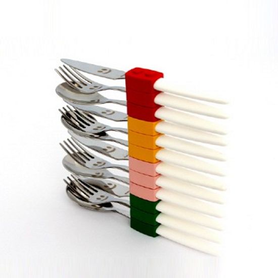 리바도시 트레빔비 클릭[레고] 유아용커트러리 3p셋트[레드]