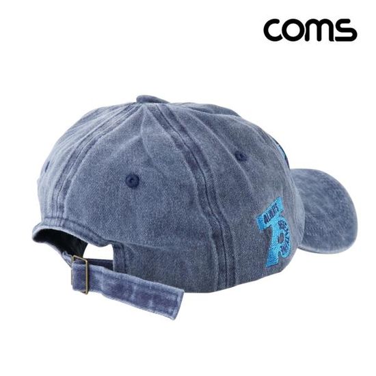 캡모자 파랑 데님 레터링 레트로