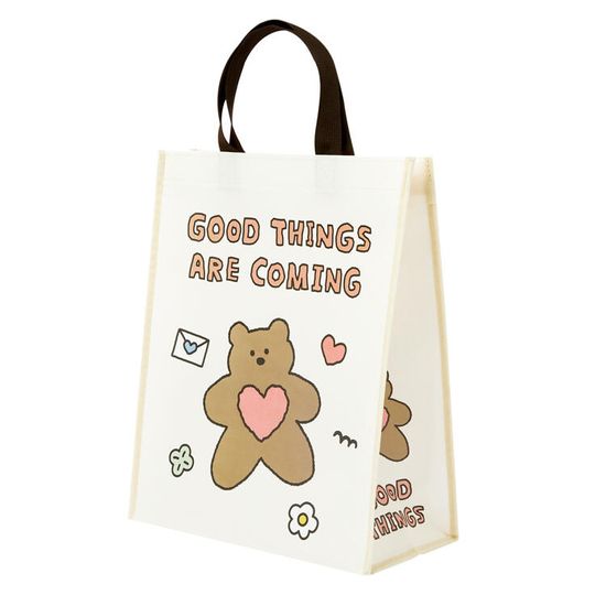 아트박스 브라운베어 부직포쇼핑백