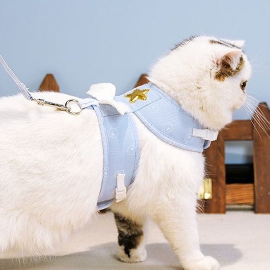 반려동물 천사 하네스+리드줄(L) 고양이 강아지하네스