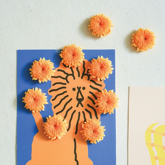 메리골드 플라워  마그넷 5P 세트