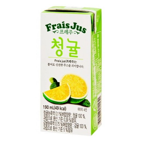일화 프레주 청귤 190ml 24팩/음료 음료수 사무실간식
