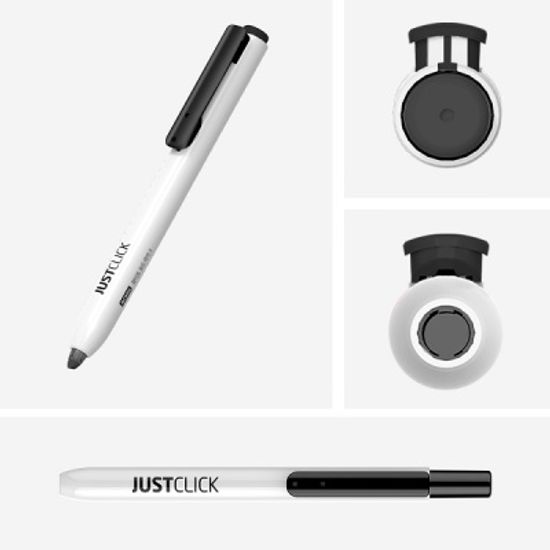 모리스 JUSTCLICK 1mm 노크식 세필 화이트 보드마카 S