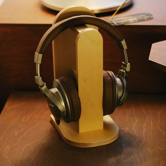 [오니프] 우드 헤드폰 헤드셋 거치대