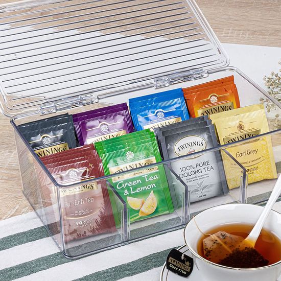 커피 티백 탕비실 홈카페 정리함 케이스 쟁반 트레이