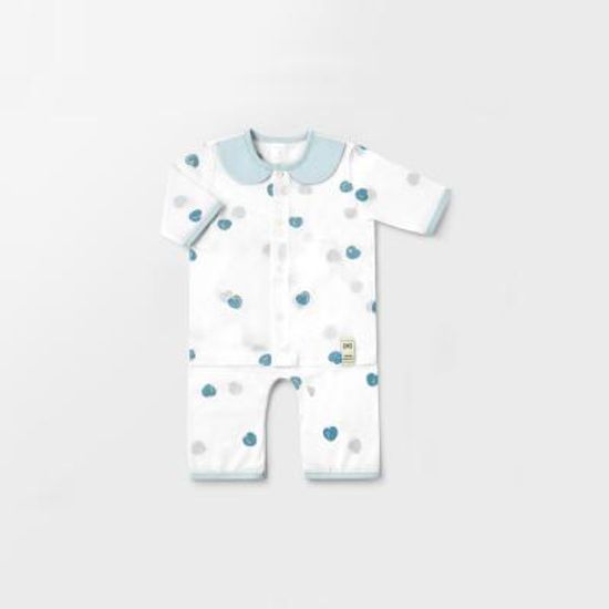 메르베 블루베리 신생아 내의/아기실내복_여름용(7부)