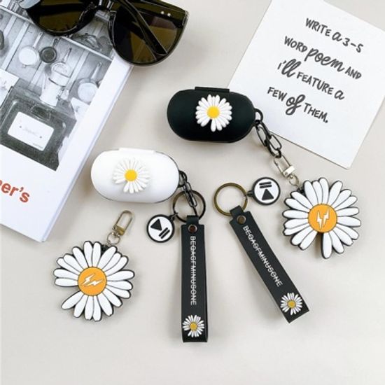 갤럭시버즈 플러스 1 2세대 국화꽃 실리콘케이스 키링