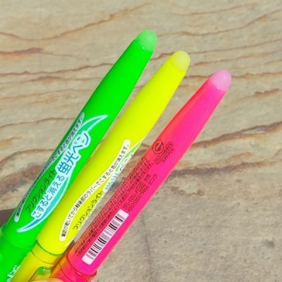 파이롯트 프릭션 지워지는 형광펜-비비드 3색 30SL-3C