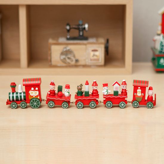 [도토로] 원목 성탄 꼬마 기차(5칸)