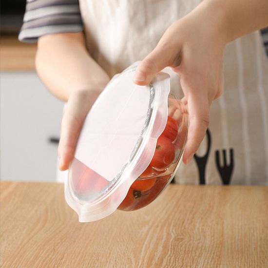 다용도 실리콘 랩 뚜껑 덮개 18cm 2p